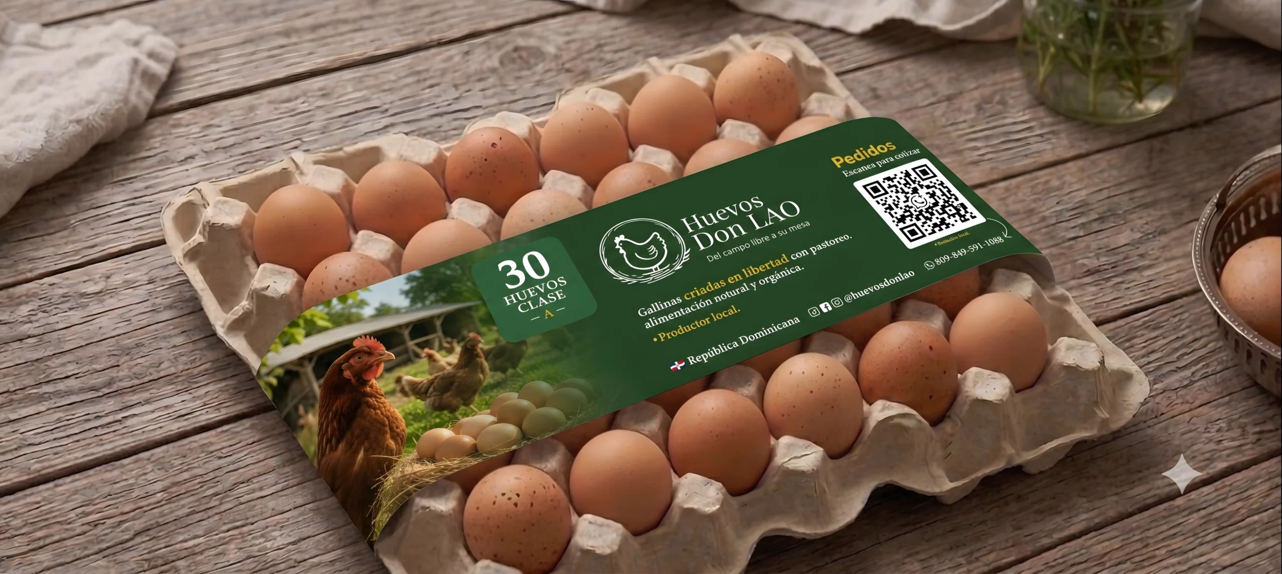 Caja de 30 huevos Huevos Don LAO